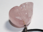 Preview: rose quartz with cord or silver 925