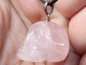 Preview: rose quartz with cord or silver 925