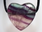 Preview: fluorite with cord or silver 925
