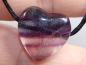 Preview: fluorite with cord or silver 925