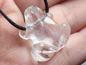 Preview: rock crystal with cord or silver 925
