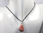 Preview: rhodochrosite with cord or silver 925