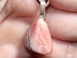 Preview: rhodochrosite with cord or silver 925