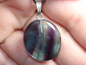 Preview: fluorite with cord or silver 925