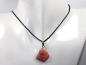 Preview: rhodochrosite with cord or silver 925