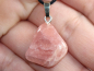 Preview: rhodochrosite with cord or silver 925