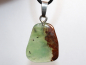 Preview: chrysoprase with cord or silver 925