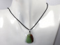 Preview: chrysoprase with cord or silver 925
