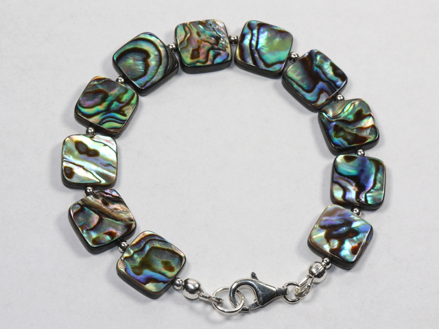 Preview: abalone shell with silver 925
