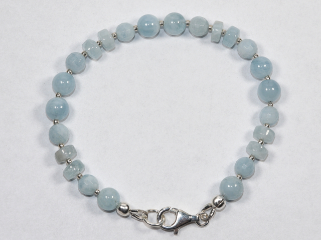 Preview: aquamarine with silver 925