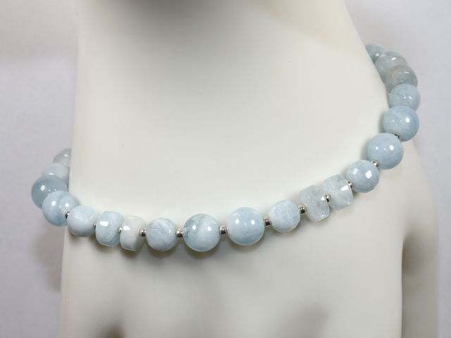 Preview: aquamarine with silver 925