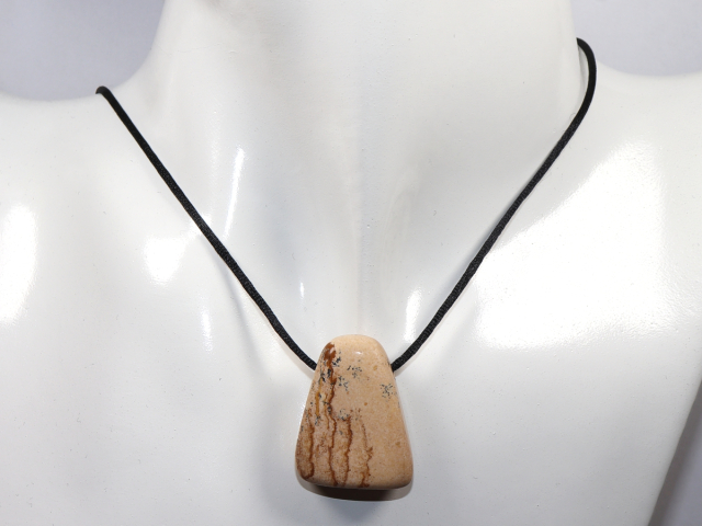 picture jasper with cord or silver 925
