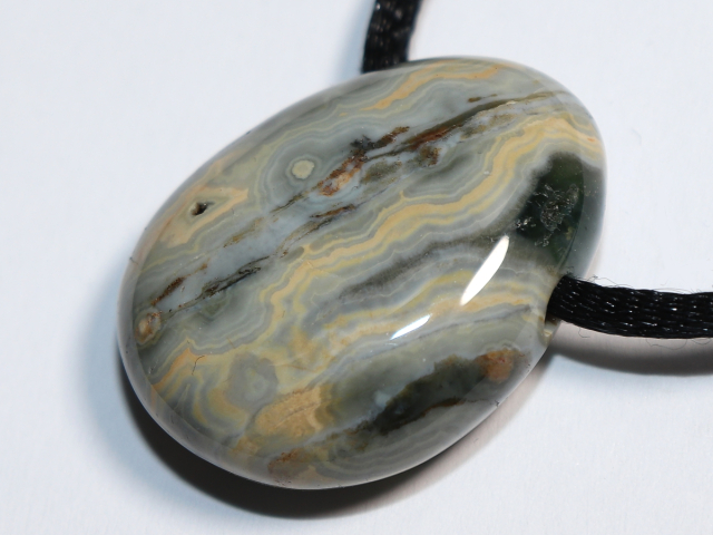 ocean jasper with cord or silver 925