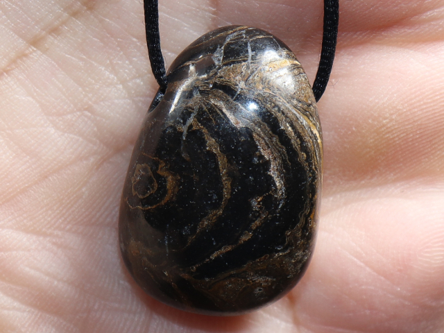 Stromatolith mit Band oder Silber 925