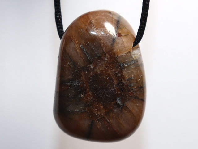 cross stone with cord or silver 925