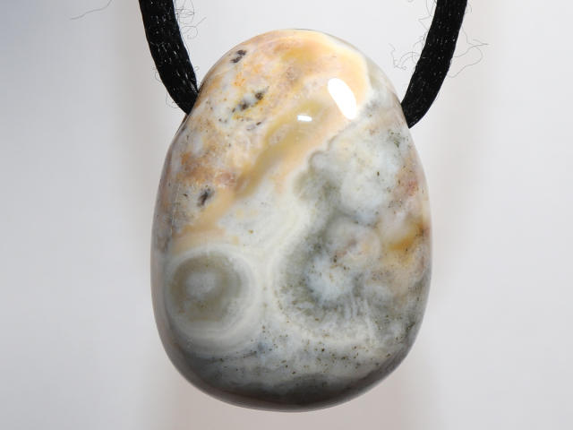 ocean jasper with cord or silver 925