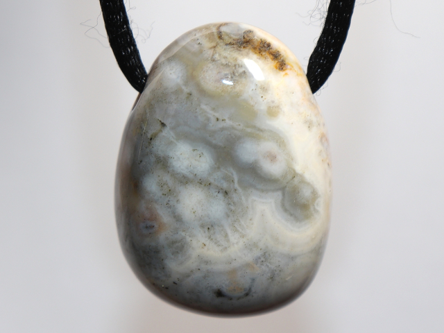 ocean jasper with cord or silver 925
