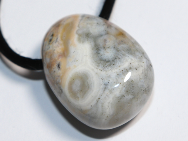ocean jasper with cord or silver 925
