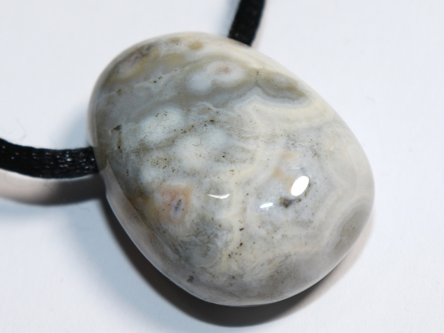 ocean jasper with cord or silver 925