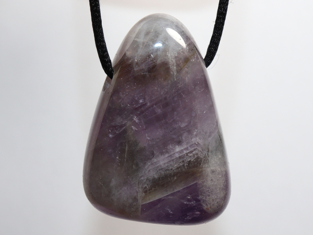 amethyst with cord or silver 925
