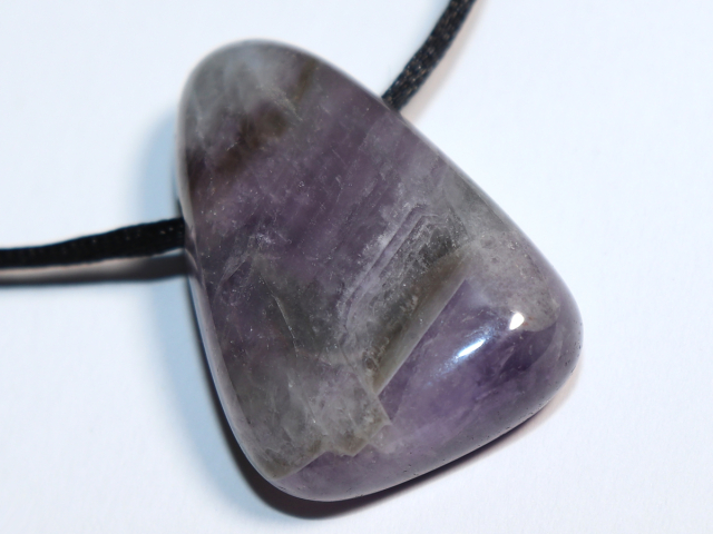 amethyst with cord or silver 925