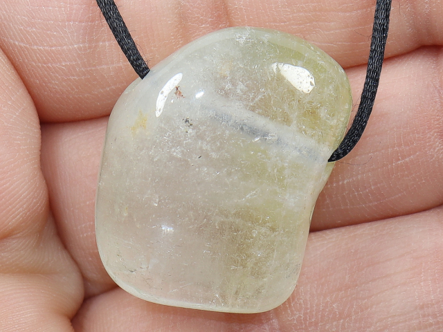 topaz with cord or silver 925