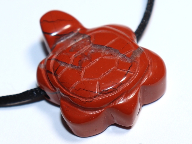 red jasper with cord or silver 925