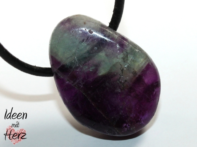 Fluorite on cord
