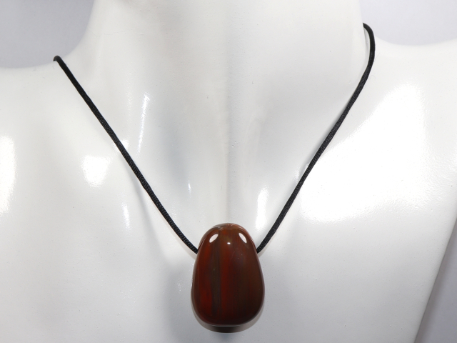 Preview: versteinertes Holz mit Band oder Silber 925