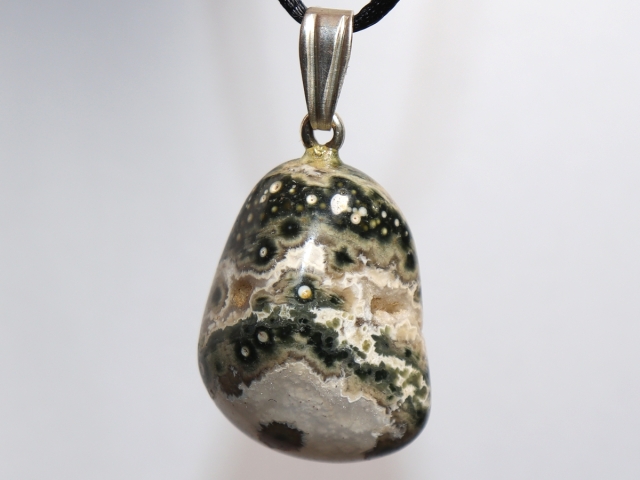 Ozeanjaspis mit Band oder Silber 925