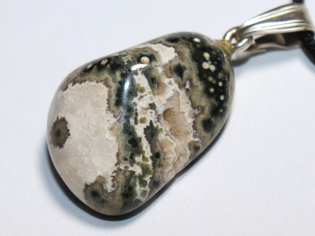 Ozeanjaspis mit Band oder Silber 925