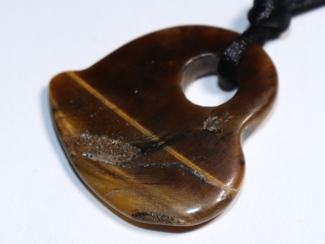 tiger's eye with cord