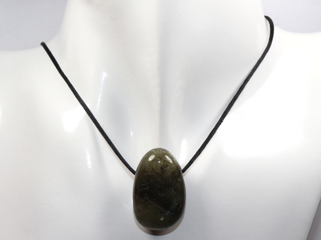 labradorite with cord or silver 925