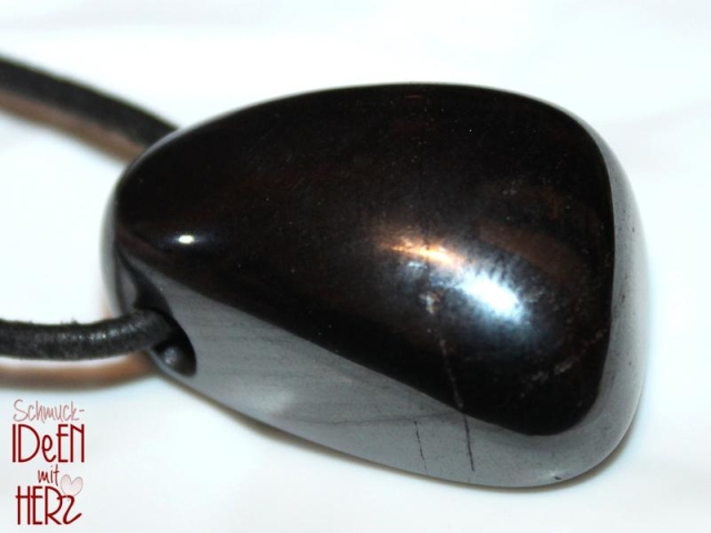 Hematite on cord