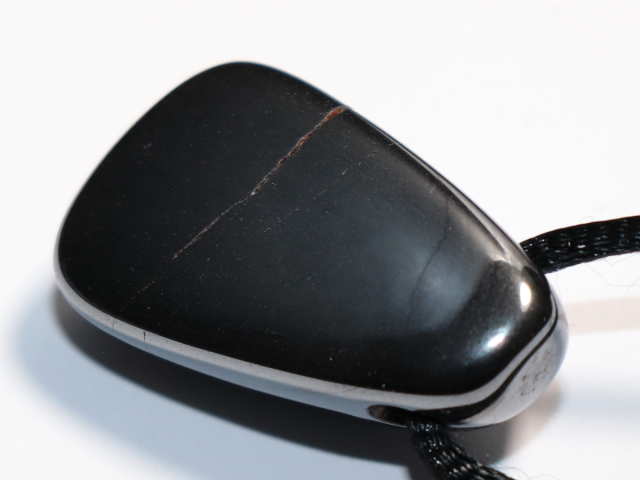 hematite with cord or silver 925