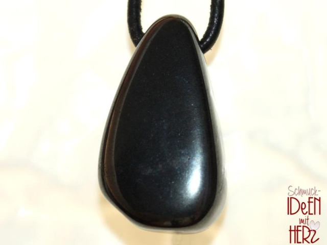 Hematite on cord
