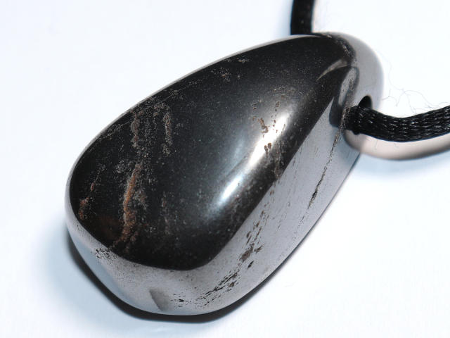 hematite with cord or silver 925