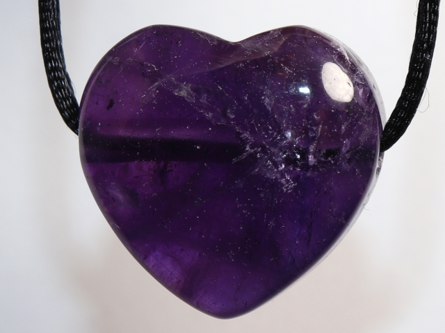 amethyst with cord or silver 925