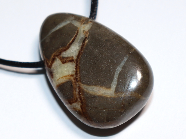 septaria with cord or silver 925