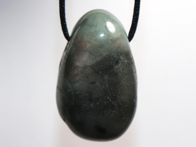 emerald with cord or silver 925