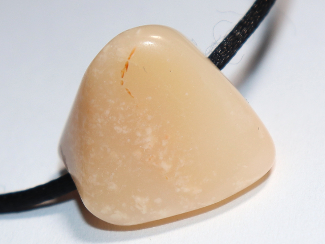 fire opal with cord or silver 925