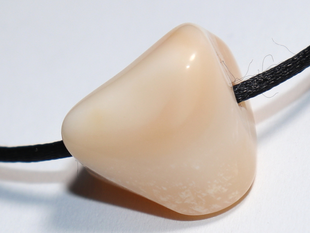 fire opal with cord or silver 925