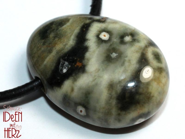 Ocean jasper on cord