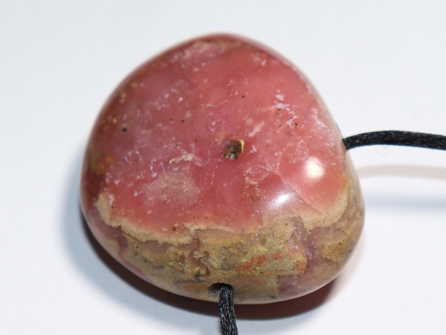 pink opal with cord or silver 925