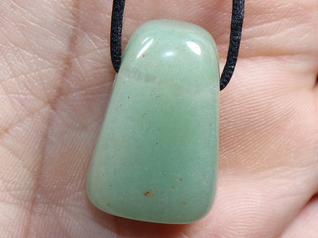 aventurine with cord or silver 925