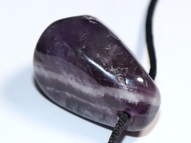 amethyst with cord or silver 925