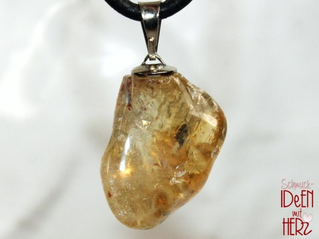 Citrine on cord