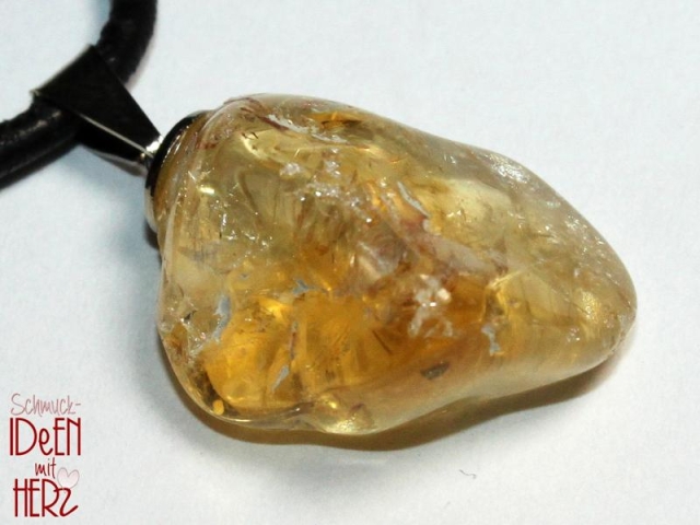 Citrine on cord