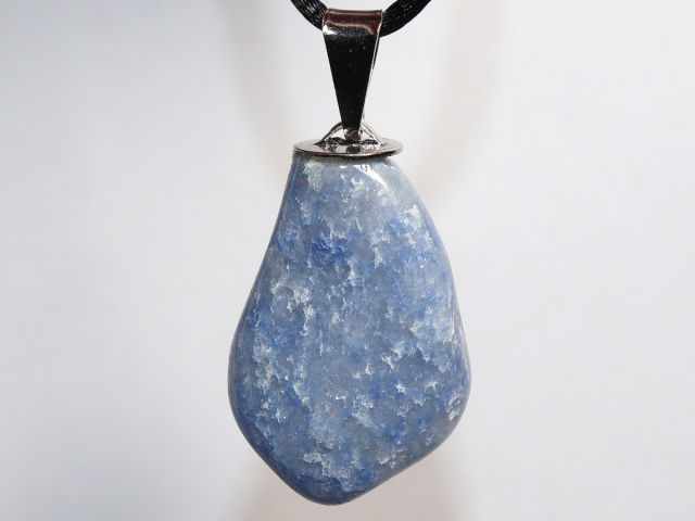 blue quartz with cord or silver 925