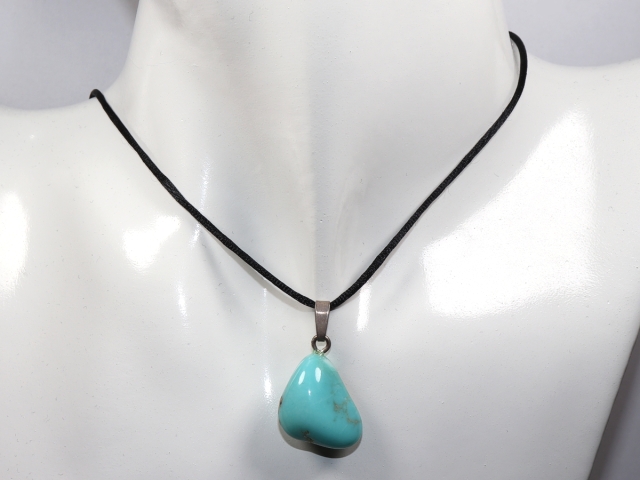 turquoise with cord or silver 925